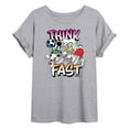 thumbnail image 1 of Disney - Think Fast  - Women's Oversized T-Shirt, 1 of 5