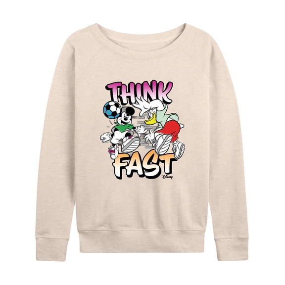 Disney - Think Fast - Women's Lightweight French Terry Long Sleeve Shirt