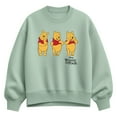 thumbnail image 1 of Disney - Three Pooh - Ladies Oversized Fleece Crew Sweatshirt, 1 of 3