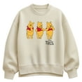 thumbnail image 1 of Disney - Three Pooh - Ladies Oversized Fleece Crew Sweatshirt, 1 of 3