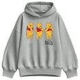thumbnail image 1 of Disney - Three Pooh - Ladies Oversized Fleece Hoodie Sweatshirt, 1 of 3