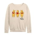 thumbnail image 1 of Disney - Three Pooh - Women's French Terry Long Sleeve Pullover, 1 of 4