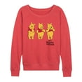 thumbnail image 1 of Disney - Three Pooh - Women's French Terry Long Sleeve Pullover, 1 of 3