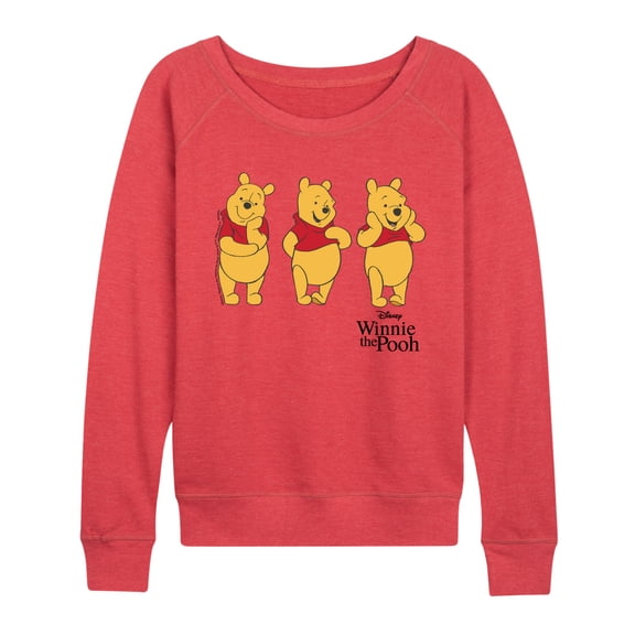 Disney - Three Pooh - Women's French Terry Long Sleeve Pullover