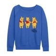 thumbnail image 1 of Disney - Three Pooh - Women's French Terry Long Sleeve Pullover, 1 of 3