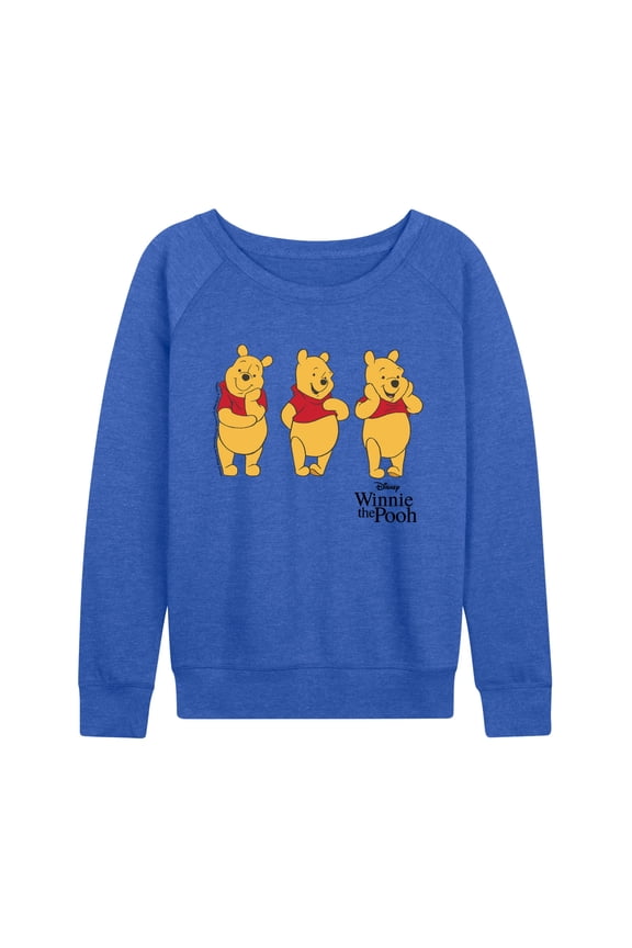 - Three Pooh - Women's French Terry Long Sleeve Pullover