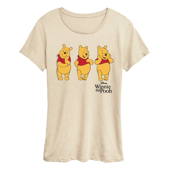 Disney - Three Pooh - Women's Short Sleeve Graphic T-Shirt
