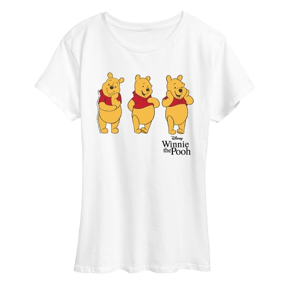 Disney - Three Pooh - Women's Short Sleeve Graphic T-Shirt