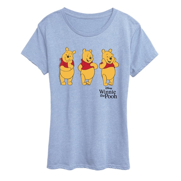 Disney - Three Pooh - Women's Short Sleeve Graphic T-Shirt