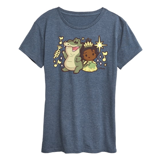 Disney - Tiana And Louis - Women's Short Sleeve Graphic T-Shirt