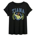 thumbnail image 1 of Disney - Tiana Collegiate - Juniors Oversized Graphic T-Shirt, 1 of 4