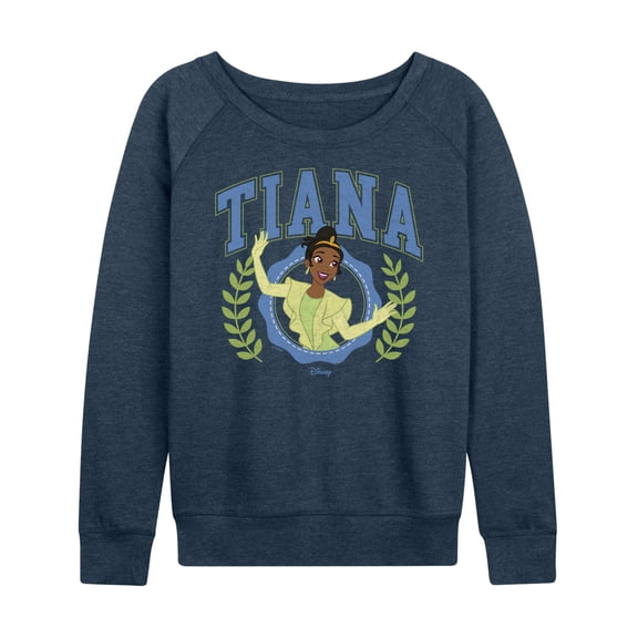Disney - Tiana Collegiate - Women's French Terry Long Sleeve Pullover