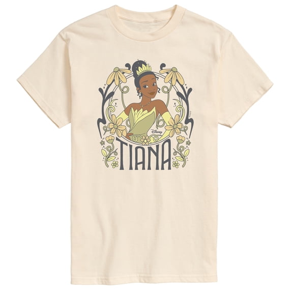 Disney - Tiana Floral Nouveau - Men's Short Sleeve Graphic T-Shirt