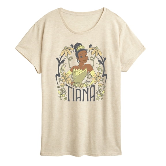 Disney - Tiana Floral Nouveau - Women's Short Sleeve Graphic T-Shirt