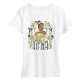 thumbnail image 1 of Disney - Tiana Floral Nouveau - Women's Short Sleeve Graphic T-Shirt, 1 of 4