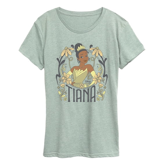 Disney - Tiana Floral Nouveau - Women's Short Sleeve Graphic T-Shirt