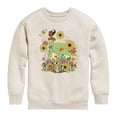 thumbnail image 1 of Disney - Tiana Sixties Florals - Youth Boys Crew Fleece Sweatshirt, 1 of 4