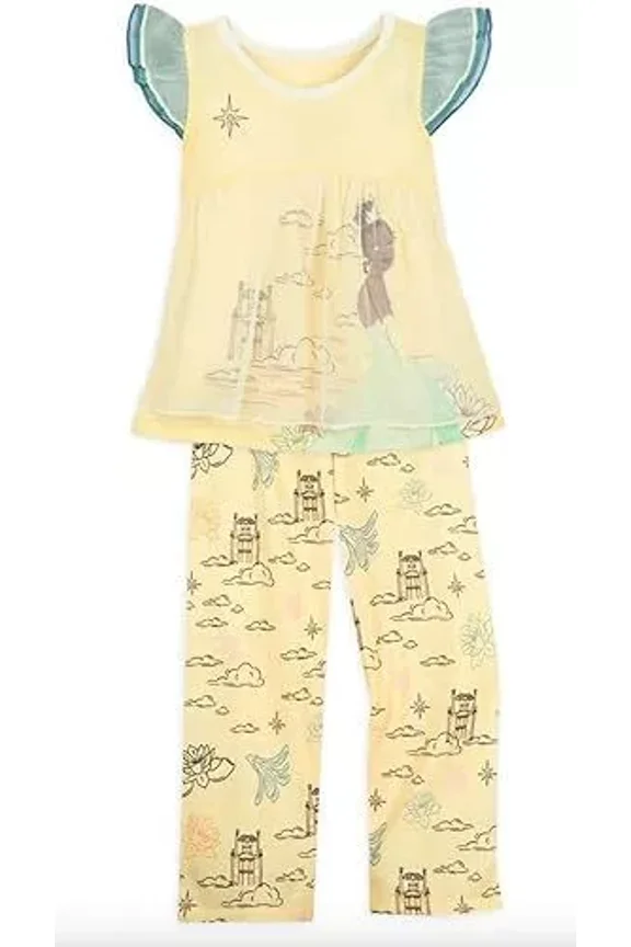 Tiana Sleep Set for Kids  The Princess and The Frog Size 2