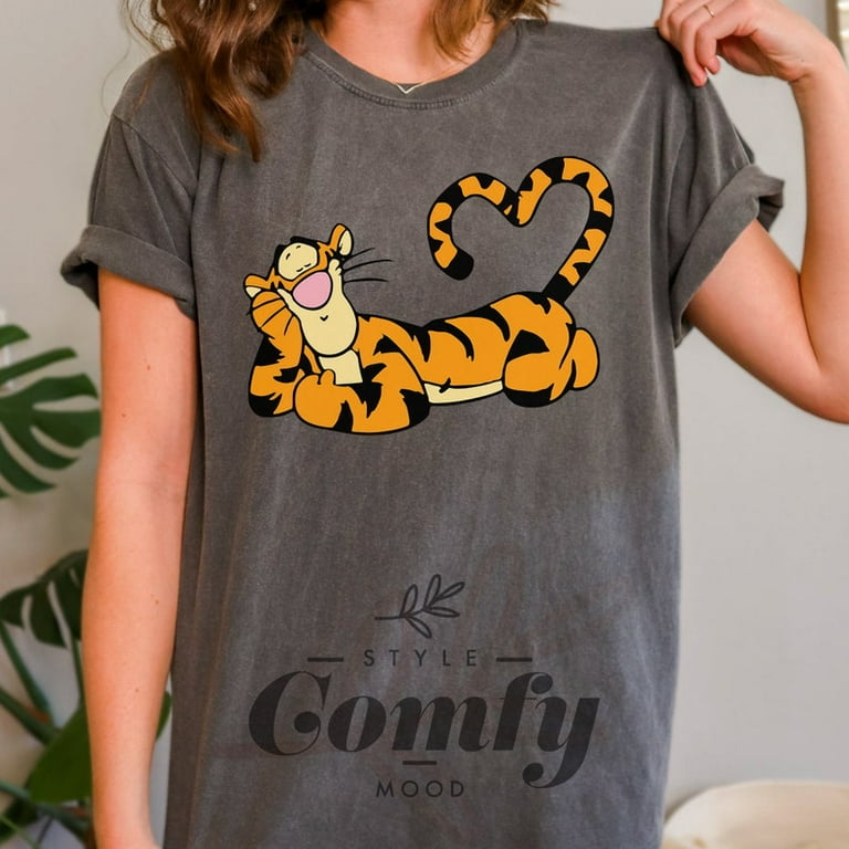 Disney Tigger Comfort Colors Shirts Winnie the Pooh Winnie and Friends Tigger Shirts Disneyworld Gift for Him Her Couple Shirts comfort colors design beautiful Walmart