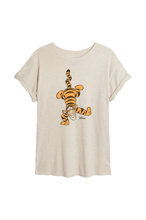 - Tigger Handstand - Juniors Ideal Flowy Muscle T-Shirt