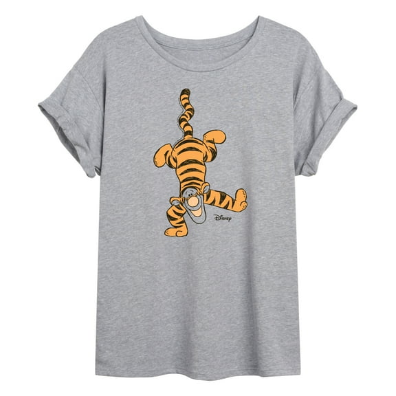 Disney - Tigger Handstand - Juniors Ideal Flowy Muscle T-Shirt