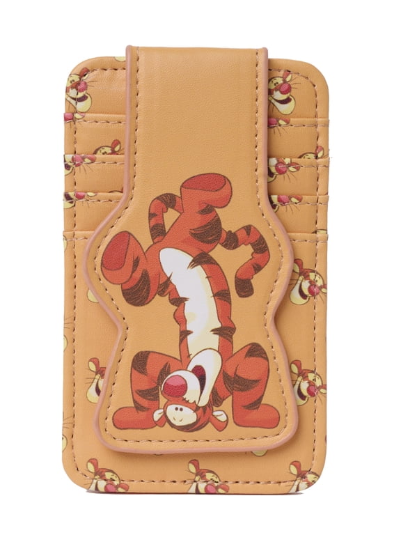 Tigger Orange Slim Card Holder Wallet for Women Winnie the Pooh ID Case
