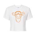 thumbnail image 1 of Disney - Tigger Sketch - Juniors Cropped Cotton Blend T-Shirt, 1 of 4