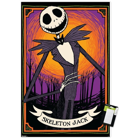 Disney Tim Burton's The Nightmare Before Christmas (1993) - Neon Wall Poster, 22.375" x 34"