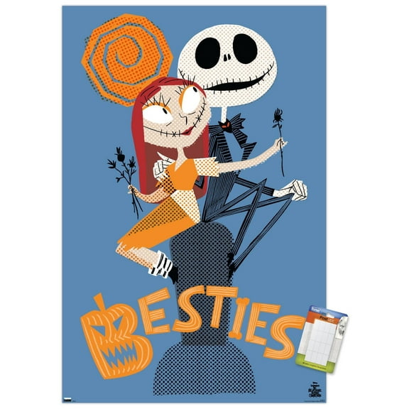 Disney Tim Burton's The Nightmare Before Christmas - Besties Wall Poster, 14.725" x 22.375"