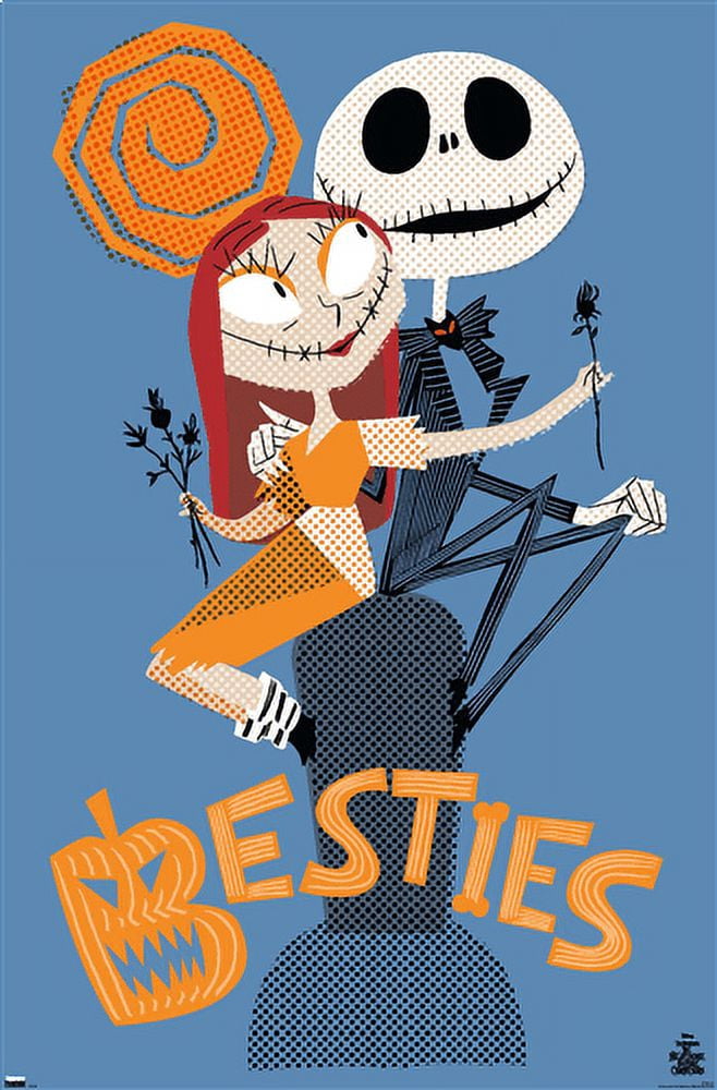 Disney Tim Burton's The Nightmare Before Christmas - Besties Wall Poster, 14.725" x 22.375"