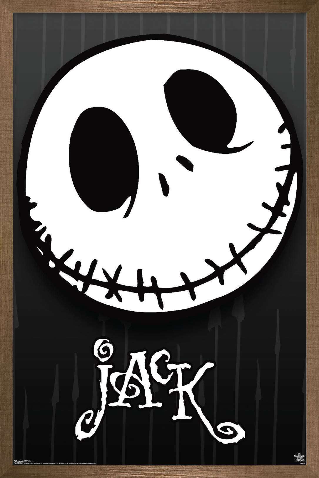 Disney Tim Burton's The Nightmare Before Christmas - Close-Up Wall Poster, 14.725" x 22.375", Framed