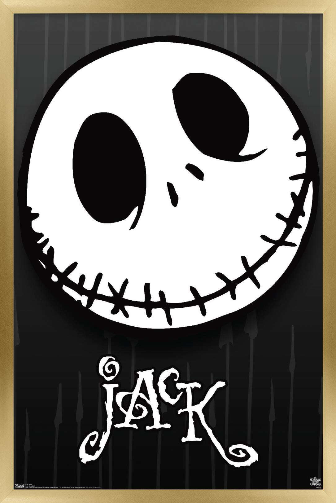 Disney Tim Burton's The Nightmare Before Christmas - Close-Up Wall Poster, 22.375" x 34", Framed