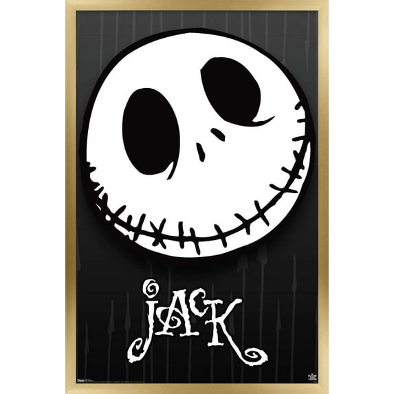 Disney Tim Burton's The Nightmare Before Christmas - Close-Up Wall Poster, 22.375" x 34", Framed