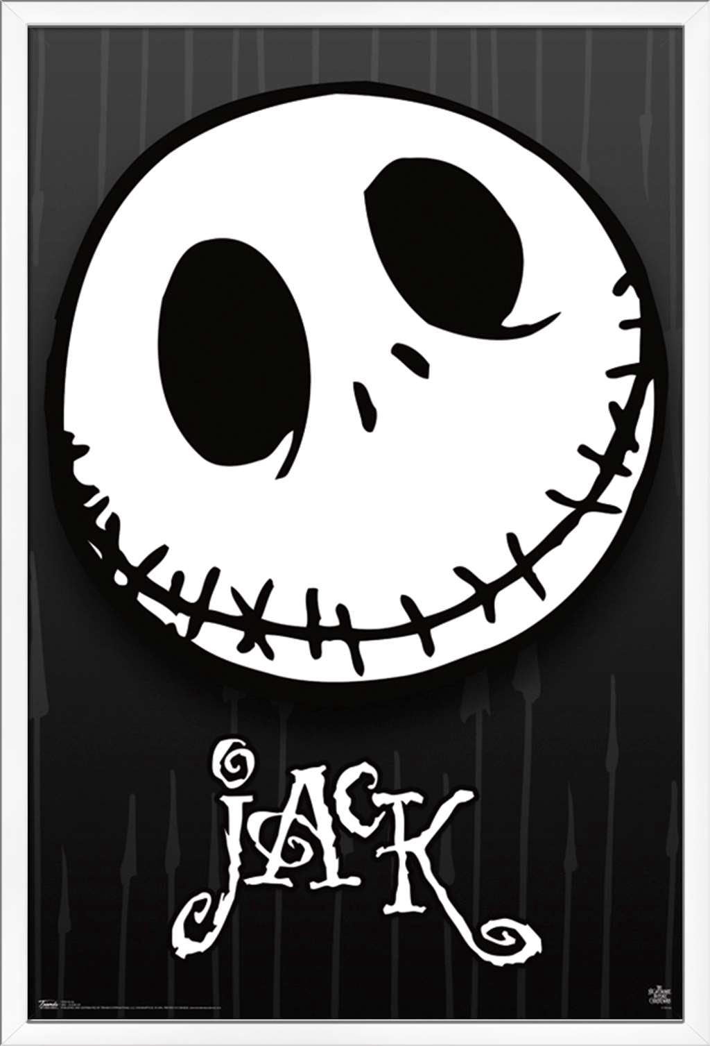 Disney Tim Burton's The Nightmare Before Christmas - Close-Up Wall Poster, 22.375" x 34", Framed