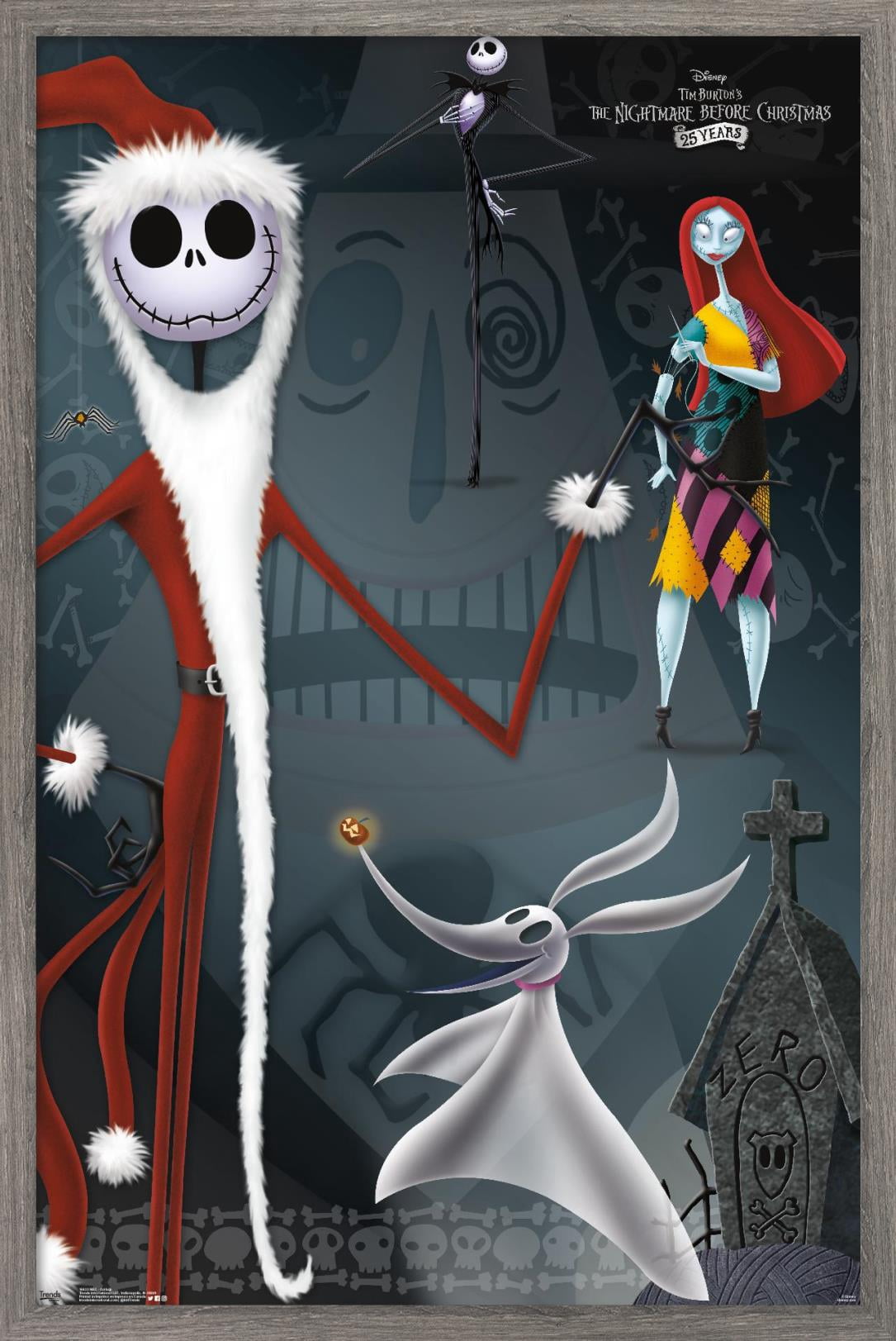 Disney Tim Burton's The Nightmare Before Christmas - Collage Wall ...