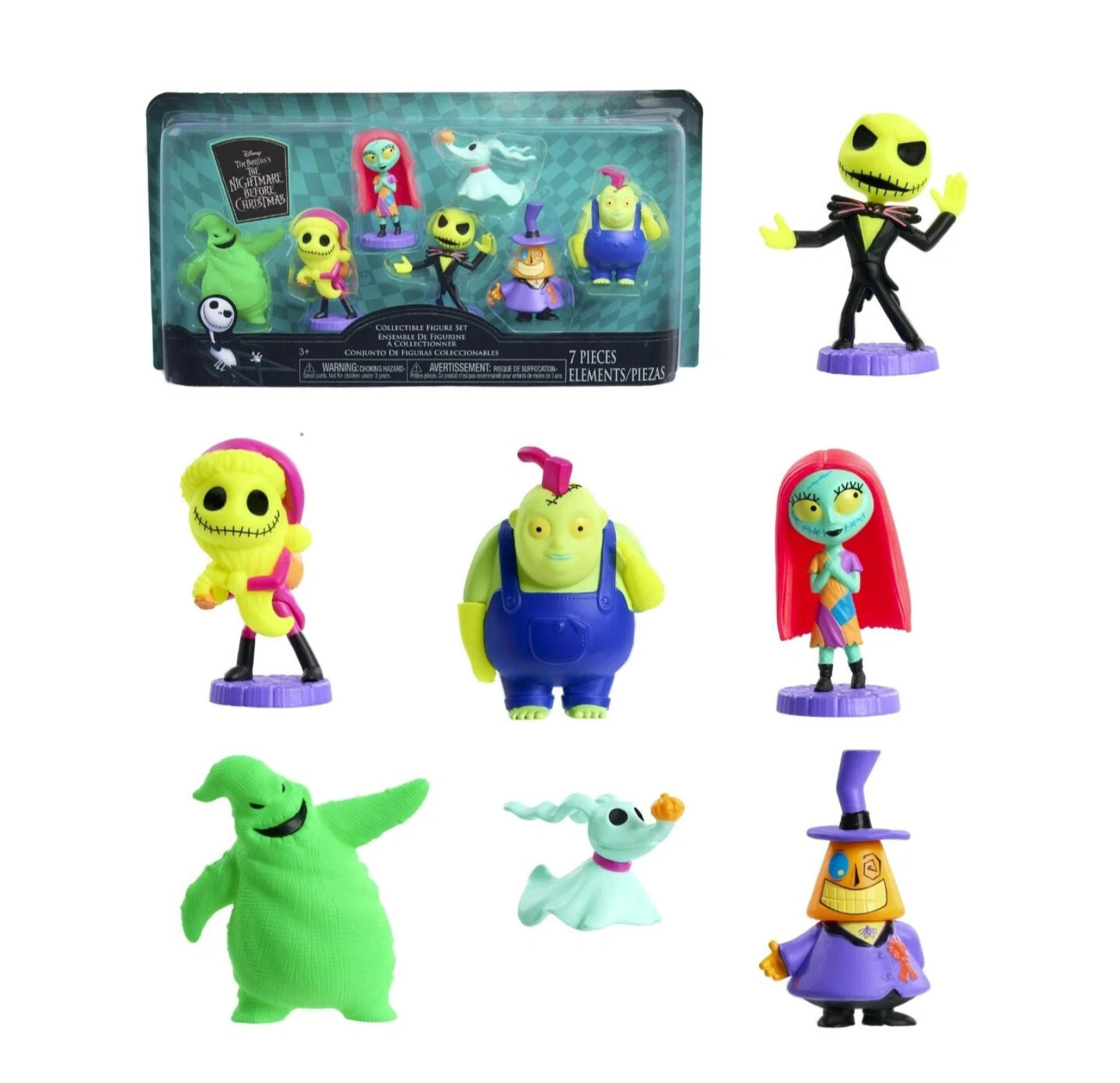 Disney Tim Burtons The Nightmare Before Christmas Collectible Figure Set, 2.5-inch Figurines