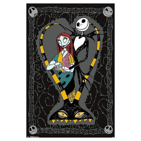 Disney Tim Burton's The Nightmare Before Christmas - Couple Wall Poster, 22.375" x 34"