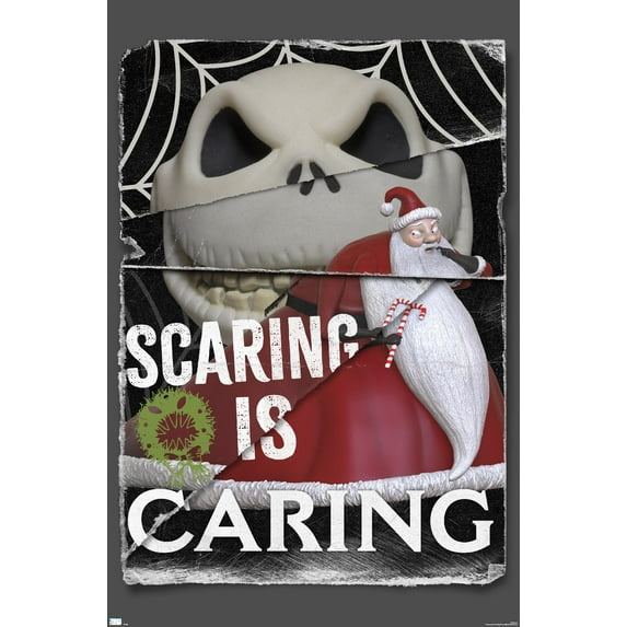 Disney Tim Burton's The Nightmare Before Christmas - Distorted Caring Wall Poster, 22.375" x 34"