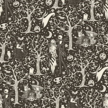 Disney Tim Burton's The Nightmare Before Christmas Forest Peel & Stick Wallpaper