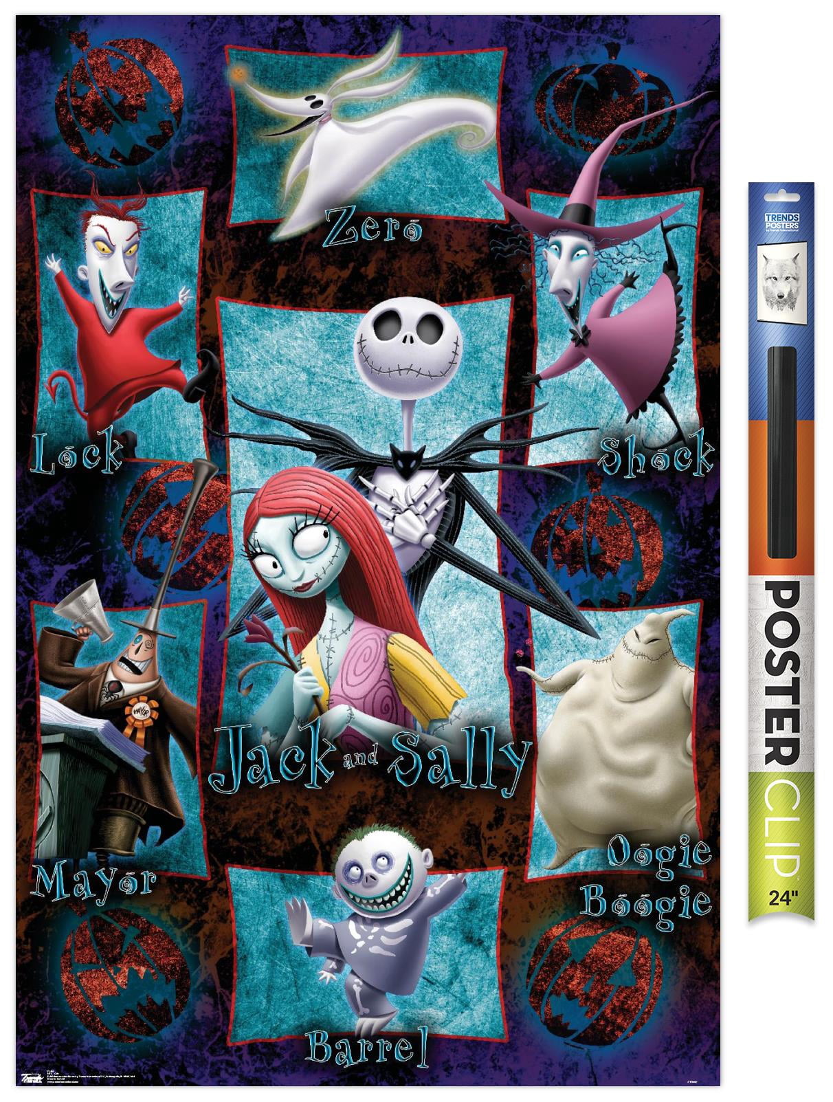 Disney Tim Burton's The Nightmare Before Christmas - Grid Wall Poster ...