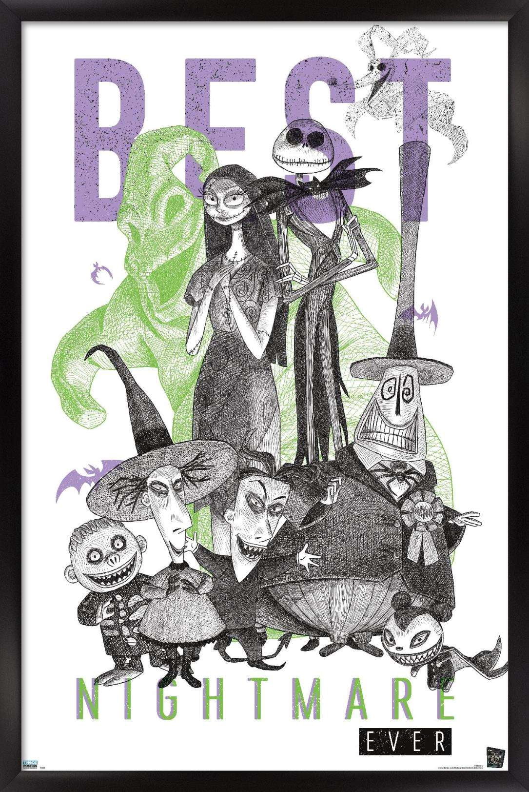 Disney Tim Burton's The Nightmare Before Christmas - Group Sketch Wall ...