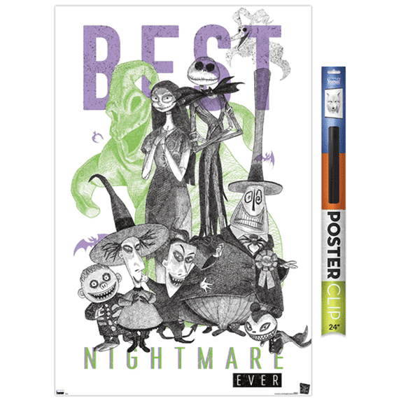 Disney Tim Burton's The Nightmare Before Christmas - Group Sketch Wall Poster, 22.375" x 34"