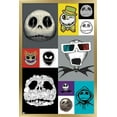 thumbnail image 1 of Disney Tim Burton's The Nightmare Before Christmas - Jack Grid Wall Poster, 22.375" x 34", Framed, 1 of 3