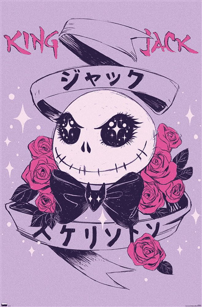 Disney Tim Burton's The Nightmare Before Christmas - Japanese Jack Wall Poster, 14.725" x 22.375"