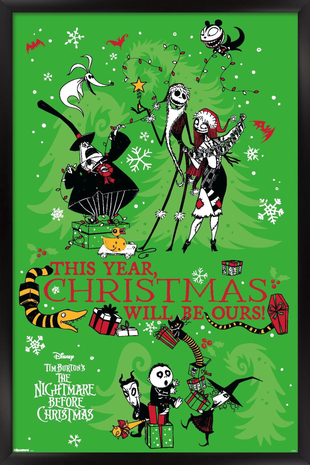 Disney Tim Burton's The Nightmare Before Christmas - Party Wall Poster ...