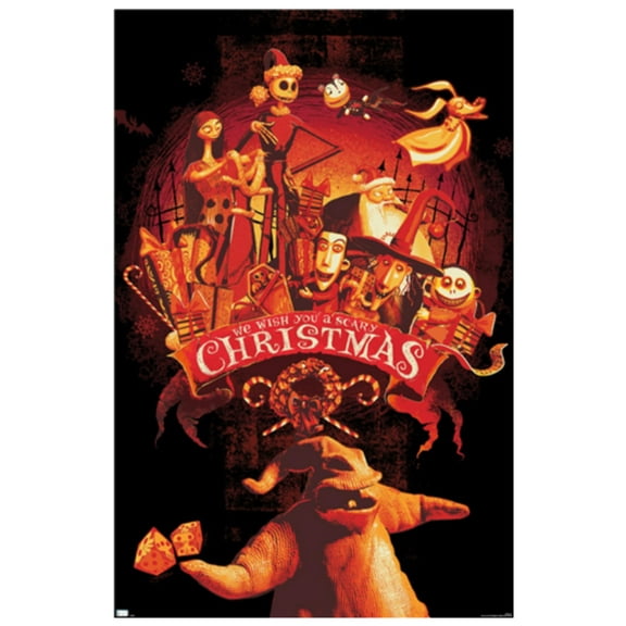 Disney Tim Burton's The Nightmare Before Christmas - Red Group Wall Poster, 22.375" x 34"