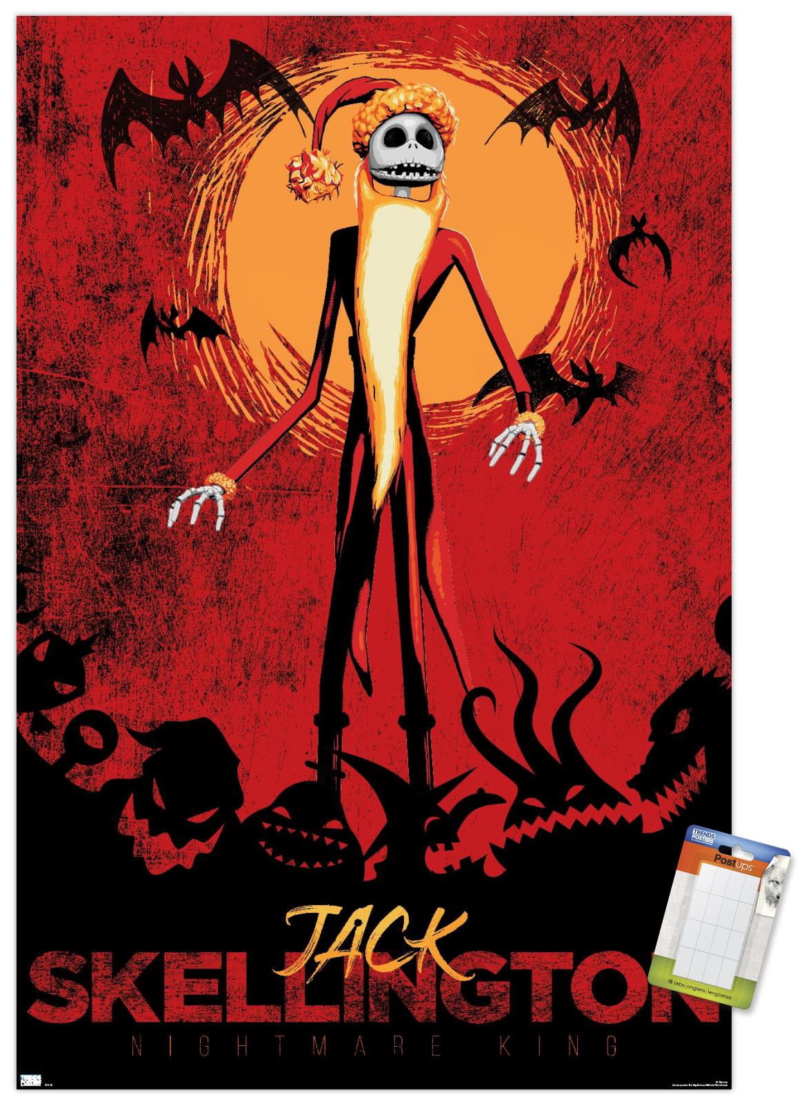 Disney Tim Burton's The Nightmare Before Christmas - Red Jack Wall Poster, 14.725" x 22.375"