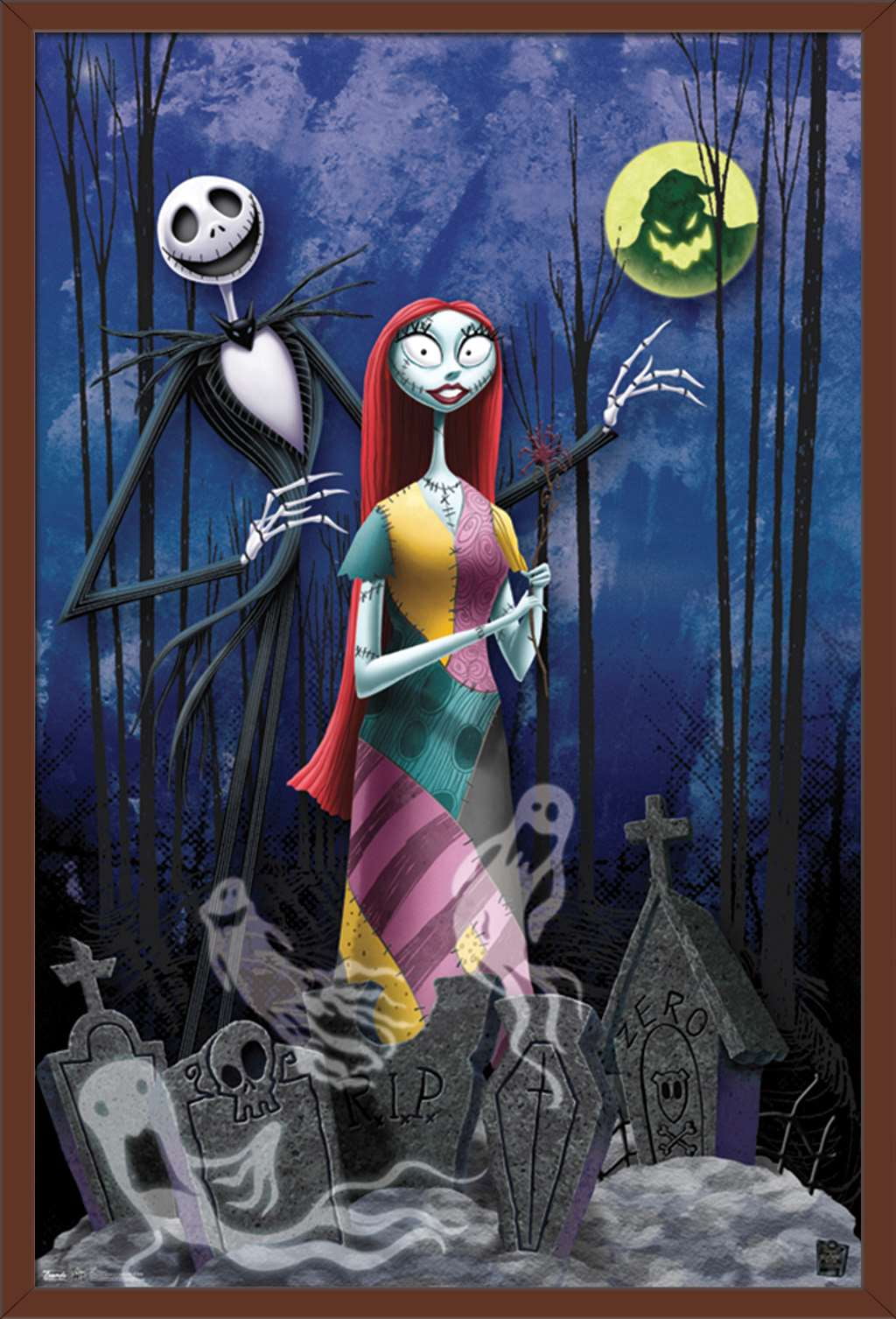 Disney Tim Burton's The Nightmare Before Christmas Romance Wall