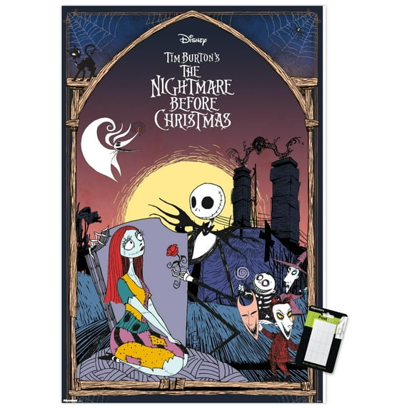 Disney Tim Burton's The Nightmare Before Christmas - Romance Wall Poster, 22.375" x 34"