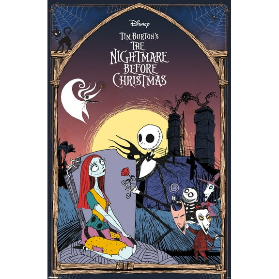 Disney Tim Burton's The Nightmare Before Christmas - Romance Wall Poster, 22.375" x 34"